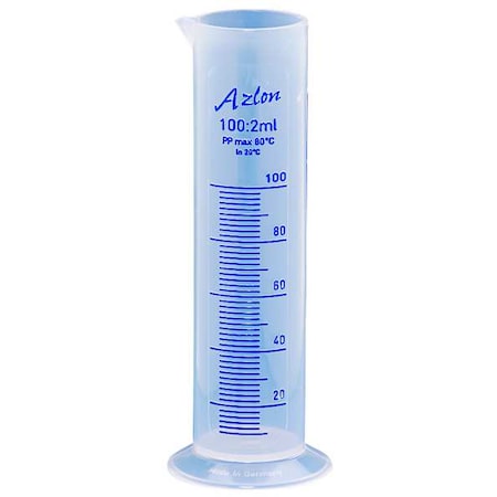 Graduated Cylinder, 100mL, PP, Natural, PK5 MPN:537835-0100