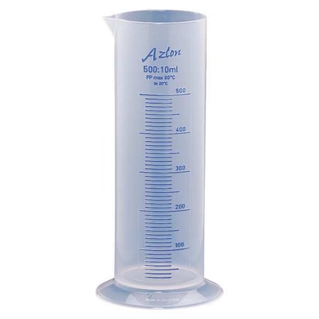 Graduated Cylinder, 500mL, Polypropylene MPN:537835-0500