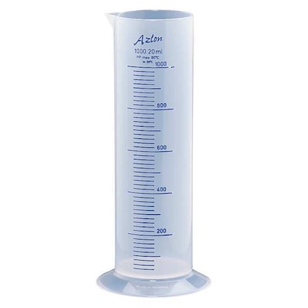 Graduated Cylinder, 1000mL, Polypropylene MPN:537835-1000
