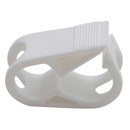 Clamp, PP, 25.4 mm L, White, PK100 MPN:670715
