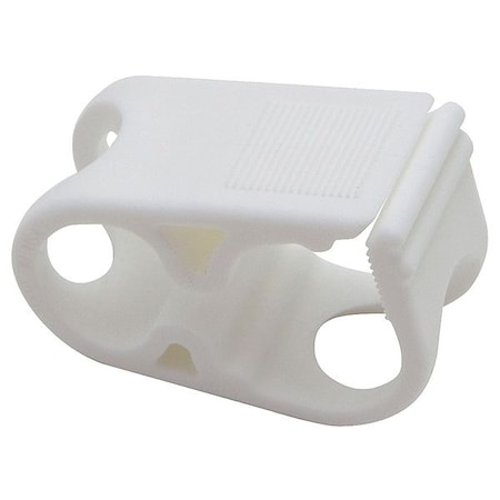 Clamp, Polypropylene, 38.1 mm L, White, PK25 MPN:670755