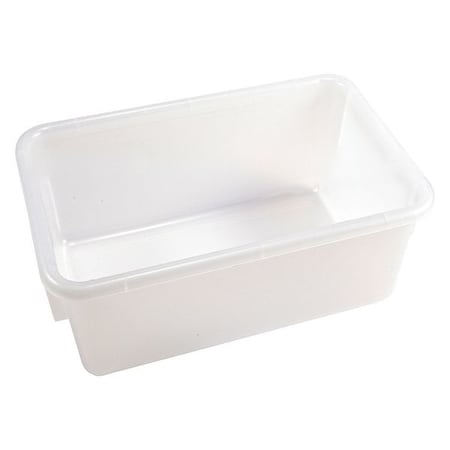 Stack & Nest Storage Tote, 1.5 gal, 12 in L x 7-3/4 in W x 5-1/8 in H, Natural, Polypropylene MPN:410535