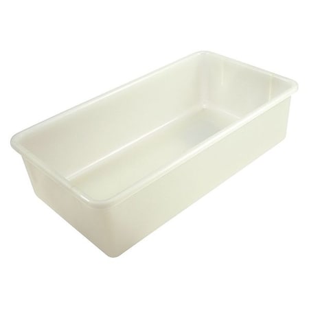 Stack & Nest Storage Tote, 3.5 gal, 19 in L x 10-1/4 in W x 5-1/8 in H, Natural, Polypropylene MPN:410545