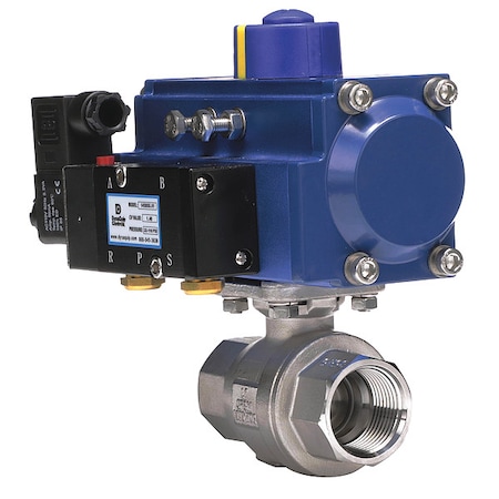 Ball Valve, 1 In FNPT, Double Acting, SS MPN:P2S25AJDA052A
