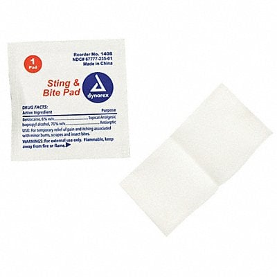 Bite and Sting Pads 1-1/4x1-1/4in PK3000 MPN:1408