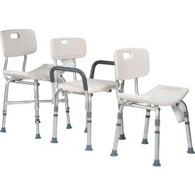Dynarex Bariatric Shower Chair W/ Back Pack of 4 10321-4