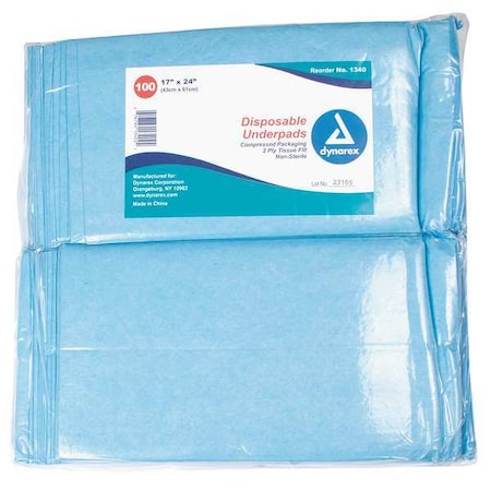 Dspsbl Undrpds, 17x24In, Tissue Fill, PK300 MPN:1340