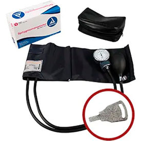 Dynarex Aneroid Sphygmomanometer Adult XL Thigh Black Pack of 10 7109