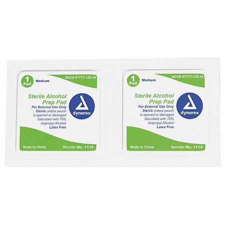 Alcohol Pads, Antiseptics, PK100 MPN:1114