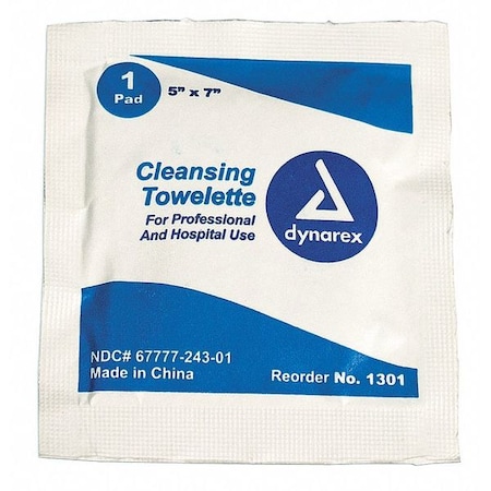 Cleansing Towelettes, Antiseptics, PK1000 MPN:1301