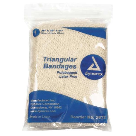 Triangular Bandage, 36in W x 51in L, PK12 MPN:3672