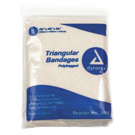 Triangular Bandage, Cotton, 40inx56in, PK12 MPN:3680
