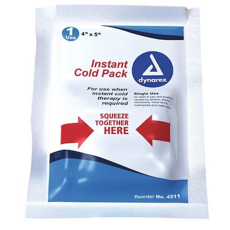 Instant Cold Pack, White, 4inL x 5inW, PK24 MPN:4511