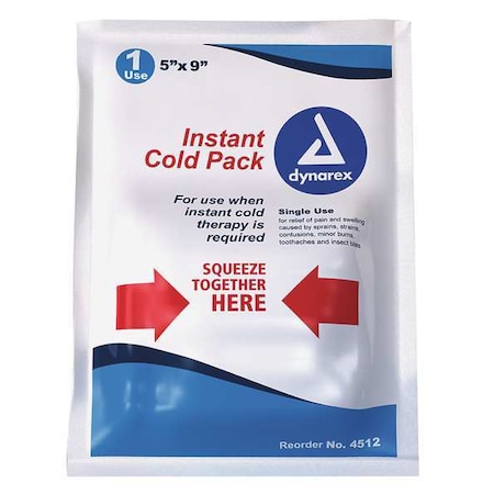 Instant Cold Pack, White, 5inL x 9inW, PK24 MPN:4512