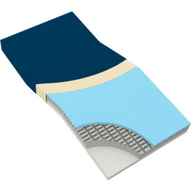 Dynarex DynaRest™ Premium Visco-Gel Infused Foam Mattress W/Perimeter 80