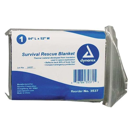 Survival Rescue Blnkt, Slvr, 84x52in, PK120 MPN:3537