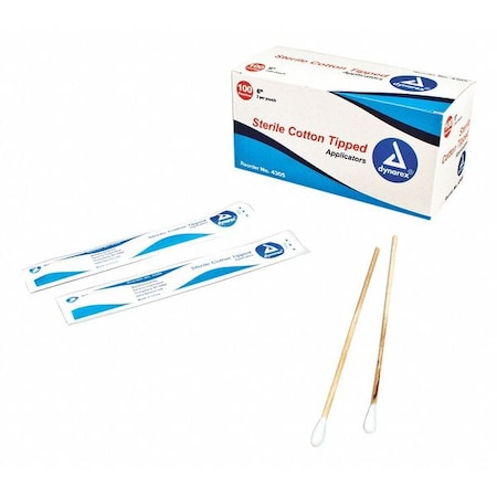 Cotton Tip Swab, Sterile, 6