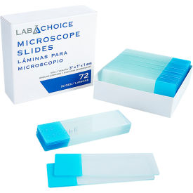 Dynarex® LabChoice Microscope Slides Corner Grounded Frosted Blue Pack of 1440 4172