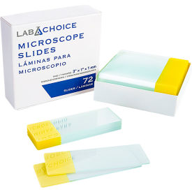 Dynarex® LabChoice Microscope Slides Corner Grounded Frosted Yellow Pack of 1440 4175