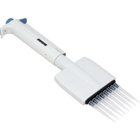 Dynarex® LabChoice Mechanical Pipette Eight Channel 50 - 300L Adjustable Volume White 40130