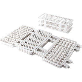 Dynarex® LabChoice Test Tube Racks For 17mm Tubes White Pack of 50 42132