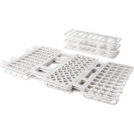 Dynarex® LabChoice Test Tube Racks For 21mm Tubes White Pack of 50 42133