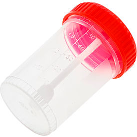 Dynarex® LabChoice Stool Specimen Container with Spoon 60 ml Capacity Pack of 400 43010