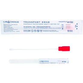 Dynarex® LabChoice Transport Swab Snappable Shaft Cotton Tip Sterile Pack of 1000 41152