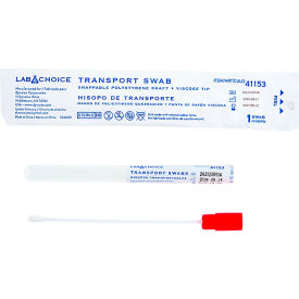 Dynarex® LabChoice Transport Swab Snappable Shaft Viscose Tip Sterile Pack of 1000 41153
