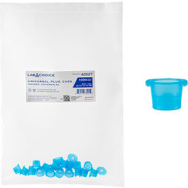 Dynarex LabChoice Universal Plug Cap 10/12/13/16mm Blue 42027