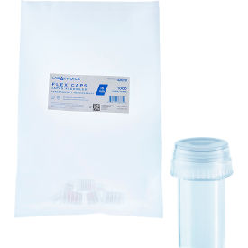 Dynarex LabChoice Flex Caps For Test Tube 16 mm Clear 42029