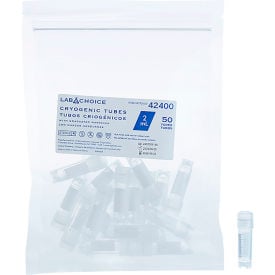 Dynarex LabChoice Cryogenic Tubes with Graduated Markings 2 ml Capacity Clear 42400