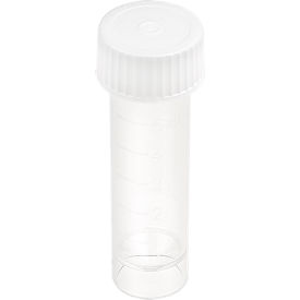 Dynarex LabChoice Self-Standing Transport Tube with Screwcap 5 ml Capacity Clear 43101