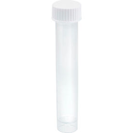Dynarex LabChoice Self-Standing Transport Tube with Screwcap 10 ml Capacity Clear 43103