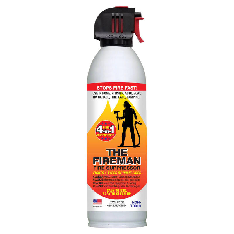 Bare Ground Solutions 1 Shot Fire Extinguisher In A Can, Class A - D, 8 Oz MPN:1S-FIREX