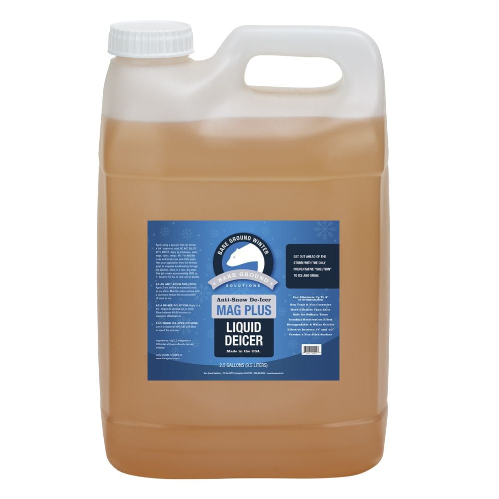 Bare Ground Liquid De-Icer, Inhibited MagPlus, 2.5 Gallons MPN:BG-2.5P