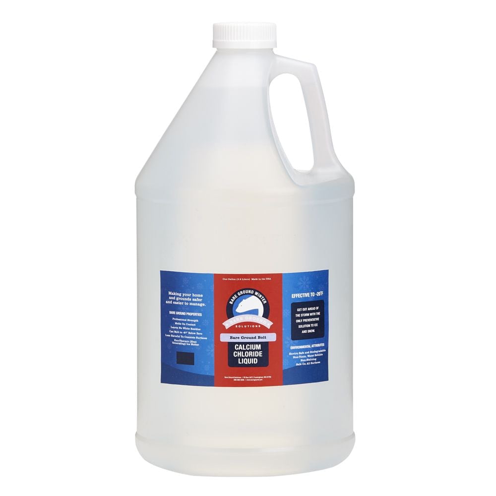 Bare Ground Liquid De-Icer, Calcium Chloride, 1 Gallon MPN:BGB-1C