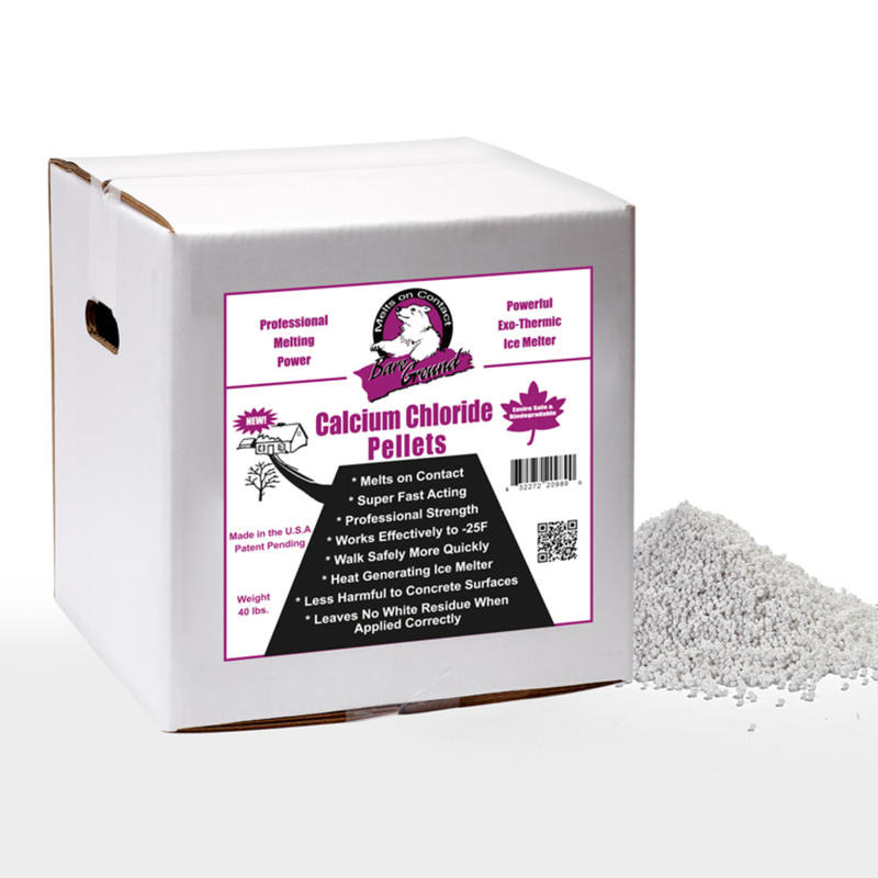 Bare Ground Calcium Chloride Pellets, 40-Lb Box MPN:BGCCP-40