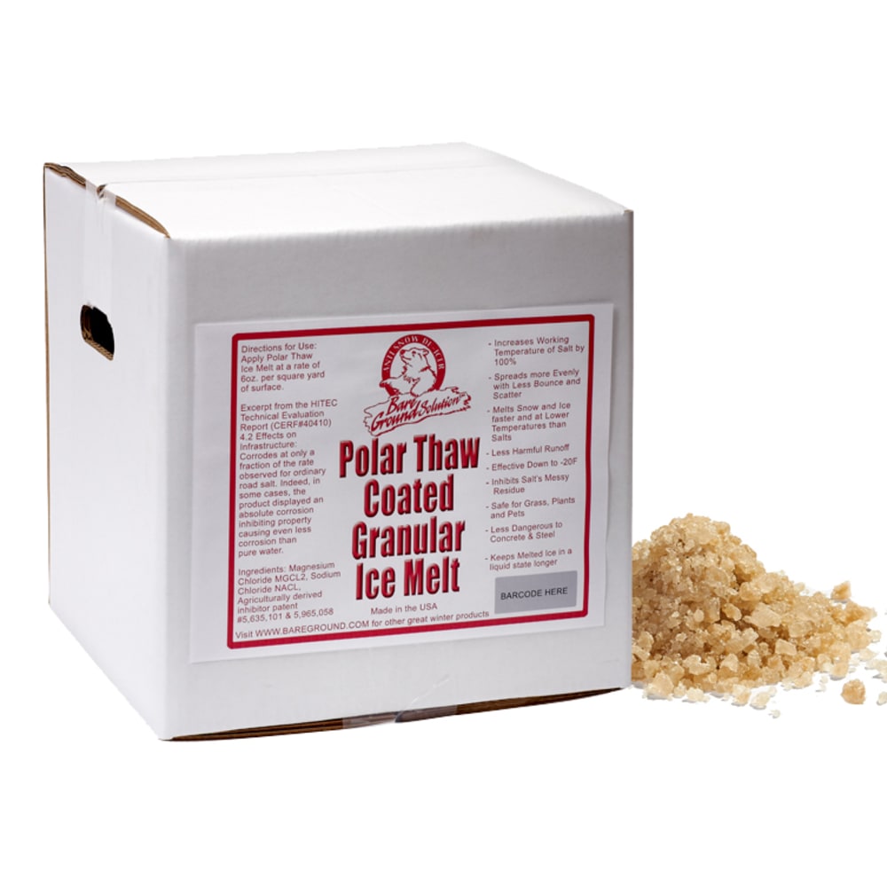 Bare Ground Granular Ice Melt, Premium Blend, 40 lb Box MPN:BGCSBX-40