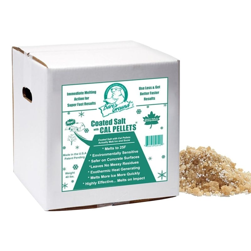 Bare Ground Granular Ice Melt, Premium Blend, Plus Exo-Thermic Calcium Chloride, 40 lb Box MPN:BGCSCA-40