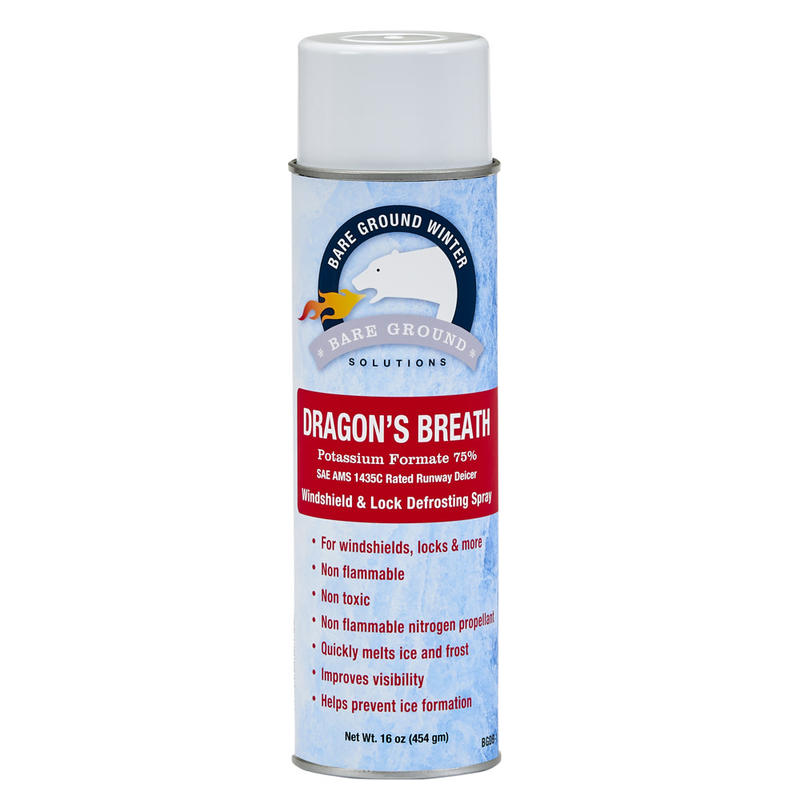 Bare Ground Dragons Breath Windshield De-Icing Spray, 16 Oz Can MPN:BGDB-1