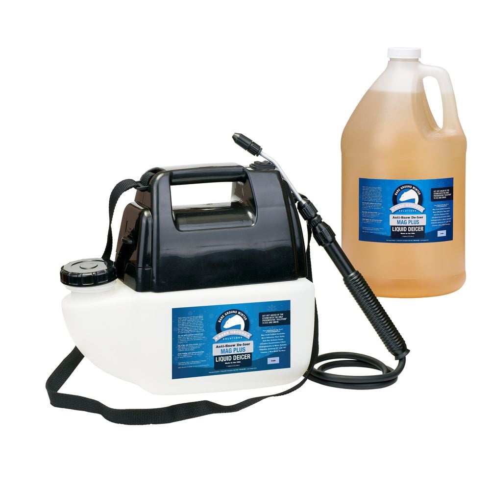 Bare Ground Liquid De-Icer, Inhibited MagPlus With Battery-Operated Sprayer, 1 Gallon MPN:BGPS-1