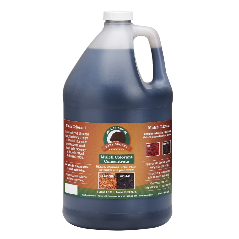 Just Scentsational Mulch Colorant Concentrate Liquid, 1 Gallon, Black Bark MPN:MCC-128BL