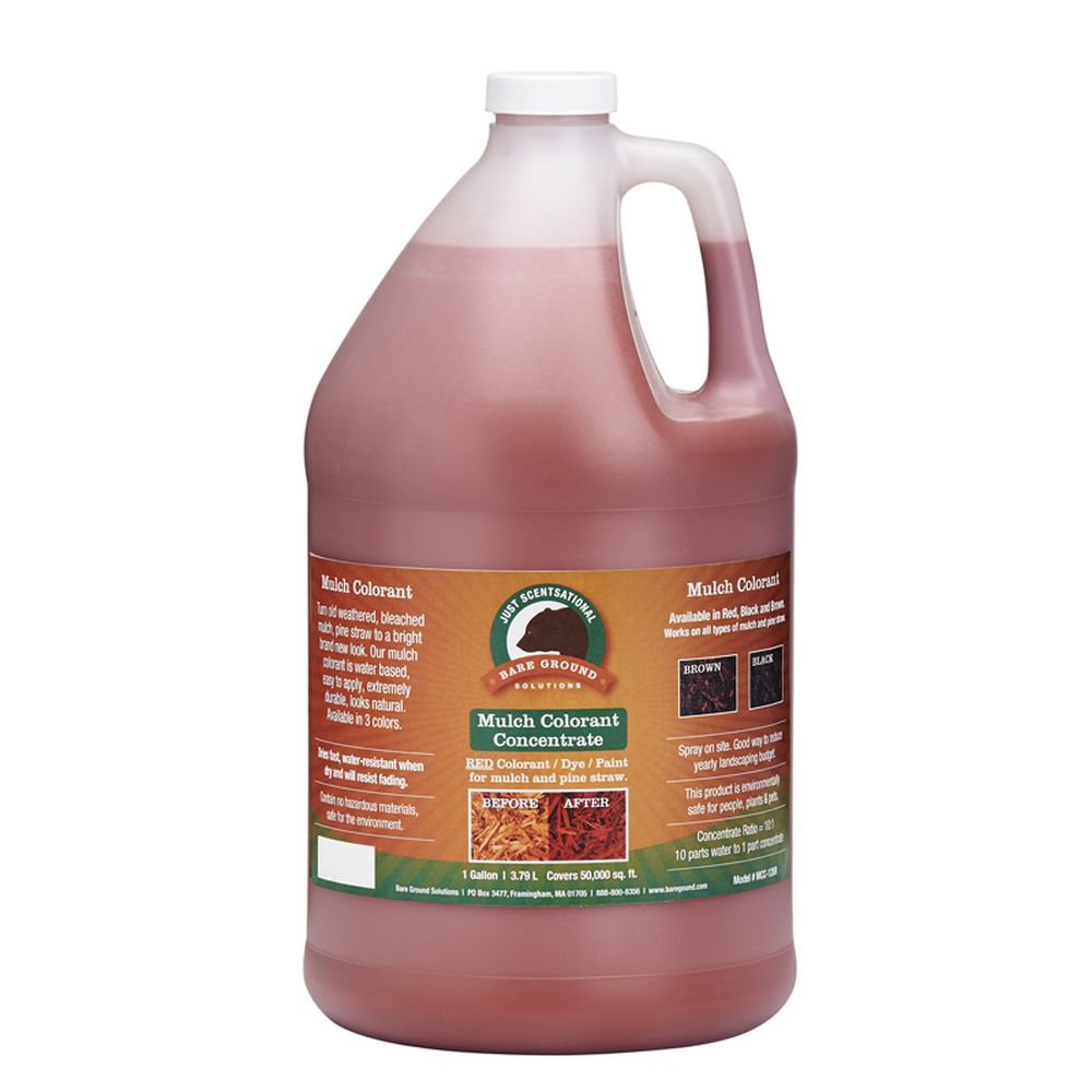 Just Scentsational Mulch Colorant Concentrate Liquid, 1 Gallon, Red Bark MPN:MCC-128R