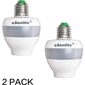 eSenLite® Invisible SMART Sensor Retrofit E26/E27 Light Socket for LED CFL Bulb Pack of 2 EE101WLS
