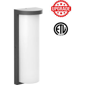 eSenLite® Indoor/Outdoor Wall Sconce Light Fixture 22W 2640 Lumens Black EE112WMC-MT