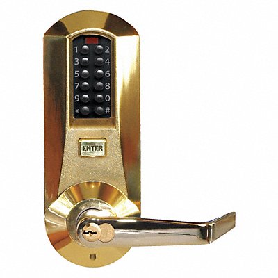 Electronic Lock Bright Brass 12 Button MPN:E5031BWL60541