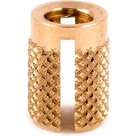 E-Z Lok™ E-Z Press™ M5-0.8 Threaded Insert For Plastic Flush Brass 5/16
