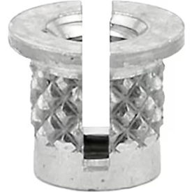 E-Z Lok™ E-Z Press™ 4-40 Threaded Insert For Plastic Reverse Slot SS 3/16