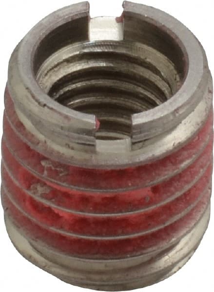 Thread Locking Insert: M8 x 1.25 Internal Thread, M12 x 1.75 External Thread, Metric Coarse, 12.5 mm OAL, Self-Lock Wall MPN:453-8
